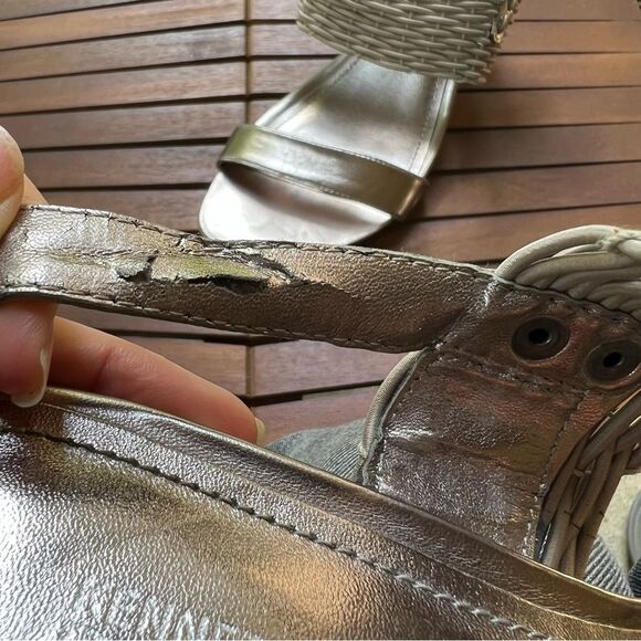 Kenneth Cole Reaction Pewter Heels Size 7.5 women - Picture 14 of 16